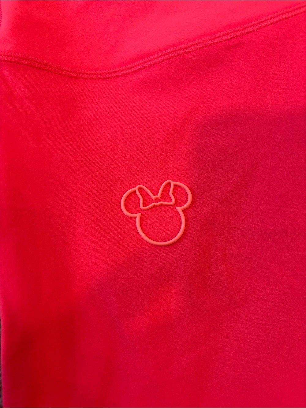 Disney Lululemon Neon Coral Pink 7/8 Leggings - Picture 2 of 5